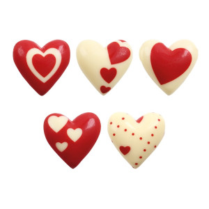 Belgian Chocolate Valentines Hearts Pk/10