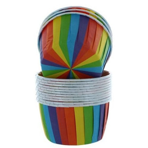 Rainbow Baking Cups Pk/24