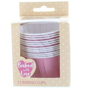 Pink Baking Cups Pk/12