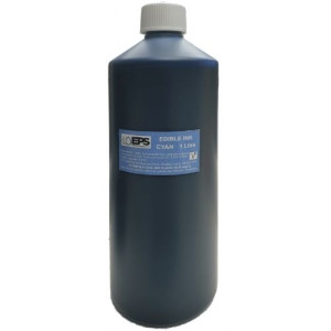 1 Litre Edible Ink Refill - Large Cyan Blue