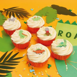 PME Edible Cupcake Toppers - Dinosaur Pk/6