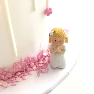Mini Communion Girl Cake Topper 
