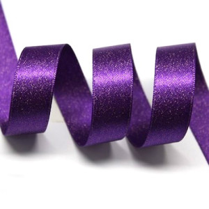 15mm Purple Sparkle Ribbon