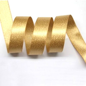 91 Meter Roll - Gold Sparkle Ribbon