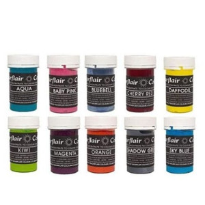 Sugarflair Mixed Pastel Paste Collection 10 x 25g