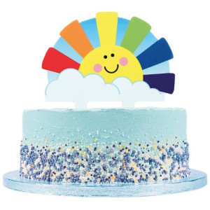 Sunshine Rainbow Gumpaste Cake Topper