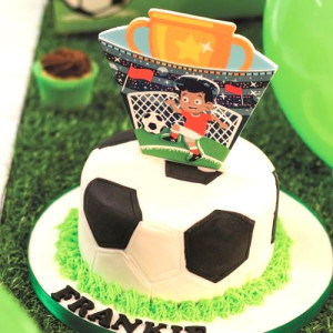 Football Gumpaste Cake Topper 