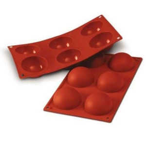 SilikoMart Half Sphere Mould - 6 Cavity Ø60mm