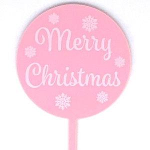 Baby Paddle - Pastel Pink Merry Christmas 
