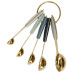 Wilton Gold Metal Measuring Spoons - Set/5