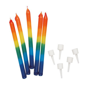 Rainbow Candles Pk/12