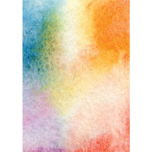 Abstract Painted Watercolour Wafer Paper Sheets Pk/2