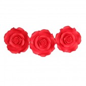 63mm Strawberry Red Sugar Soft Roses Pk/8