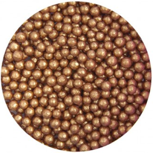 4mm Bronze Glimmer Pearls 80g 