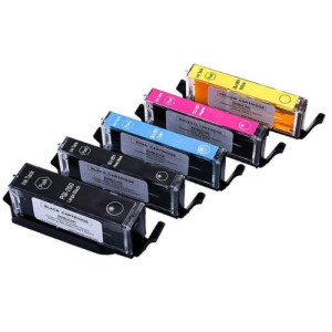 5 x  Canon Compatible Edible Ink Cartridges CLI580 / PGI581 (FULL)