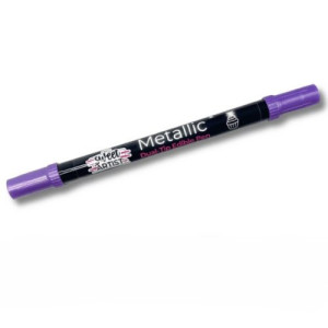 Sweet Artist Metallic Dual-Tip Edible Pen - Amethyst Purple