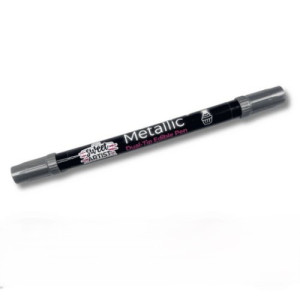 Sweet Artist Metallic Dual-Tip Edible Pen - Charcoal Grey