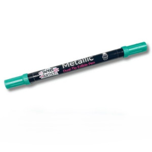 Sweet Artist Metallic Dual-Tip Edible Pen - Turquoise
