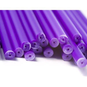 6" Purple Cake Pop Sticks Pk/25